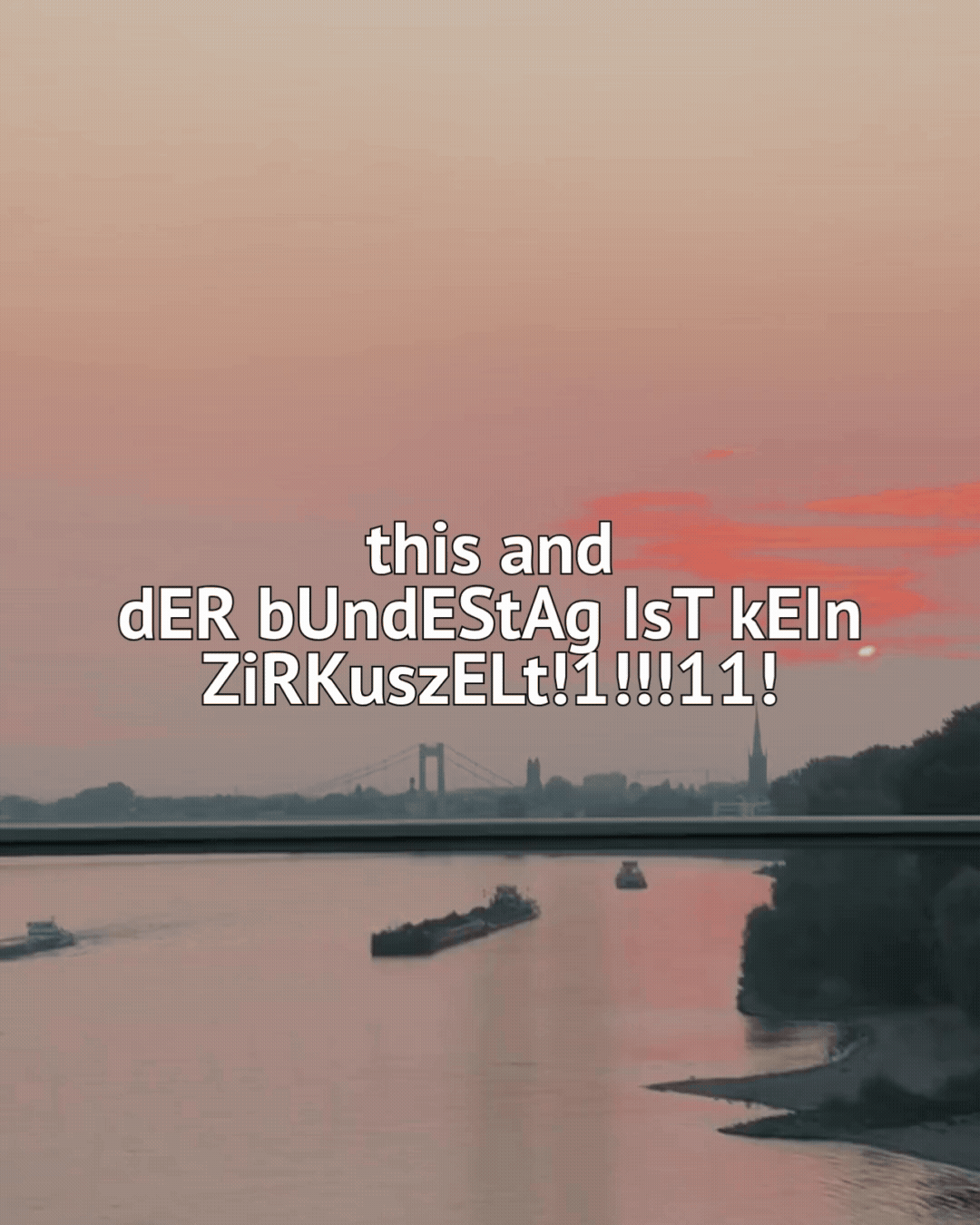 this and der Bundestag ist kein Zirkuszelt