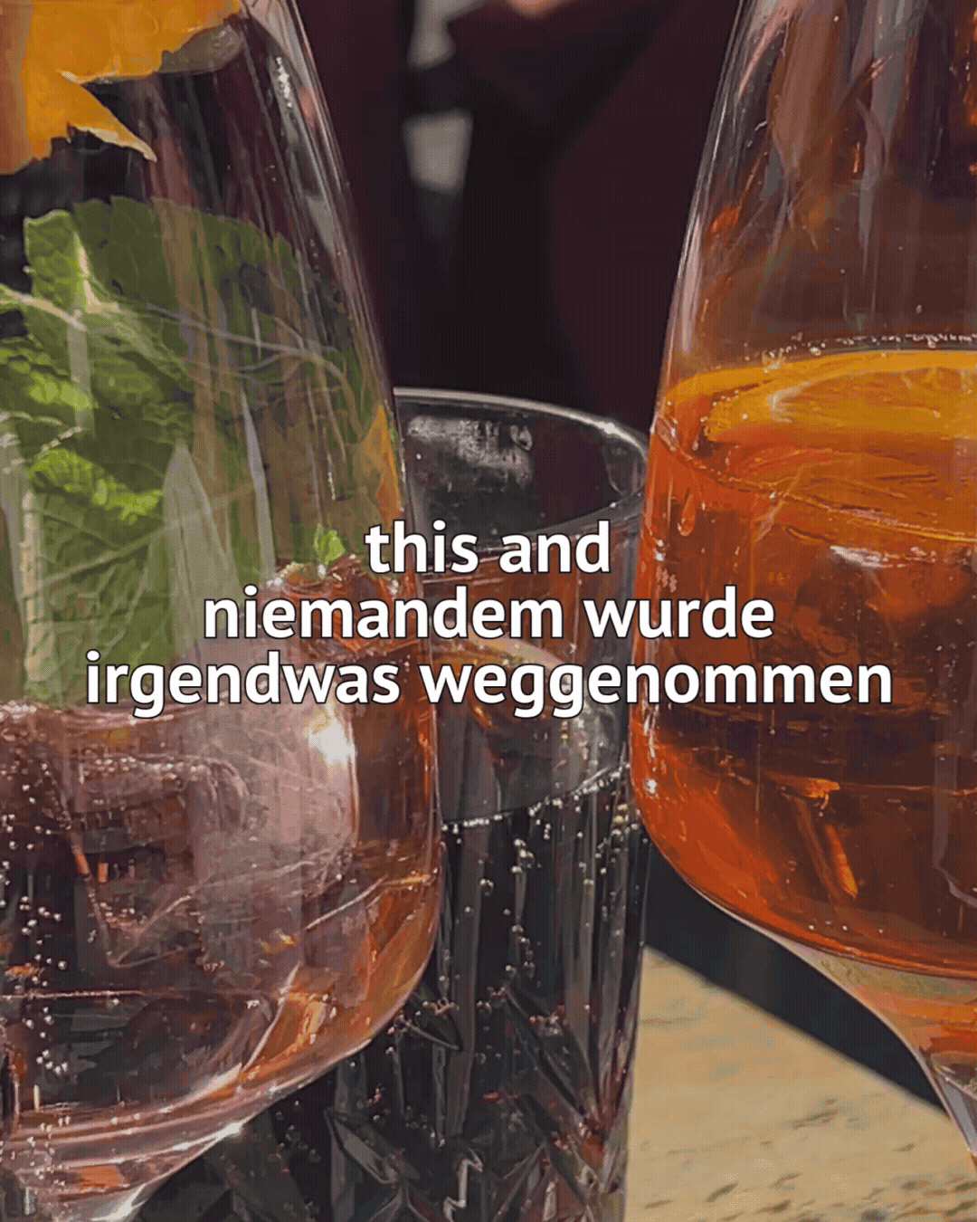 this and niemandem wurde irgendwas weggenommen
